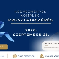 Kedvezményes komplex prosztataszűrés szeptember 25-én a Medien Magánklinikán